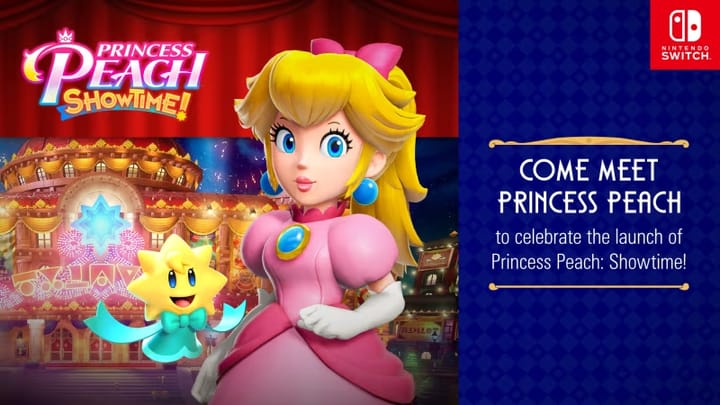 Meet Princess Peach at Select Locations!