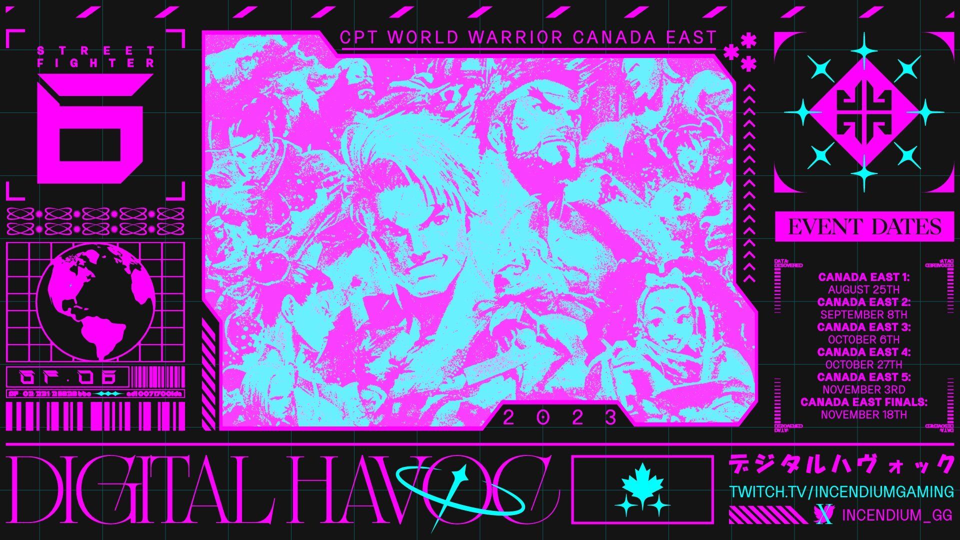 Capcom Pro Tour World Warrior 2023 - Canada East Dates Announced