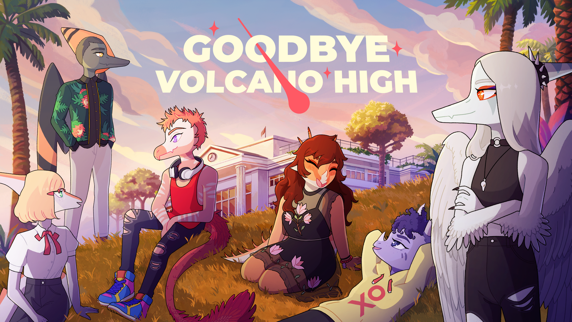 "Goodbye Volcano High" is now available on PC & Playstation.