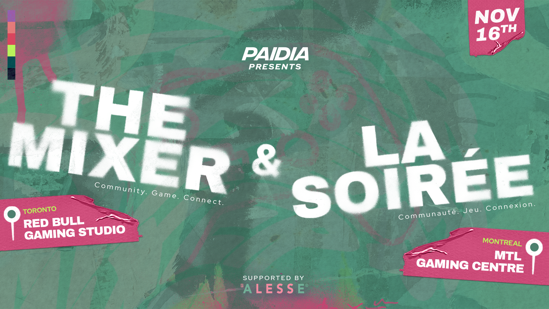 Paidia Presents La Soirée - Montréal & The Mixer - Toronto: Celebrating Women in Gaming on International Day for Tolerance