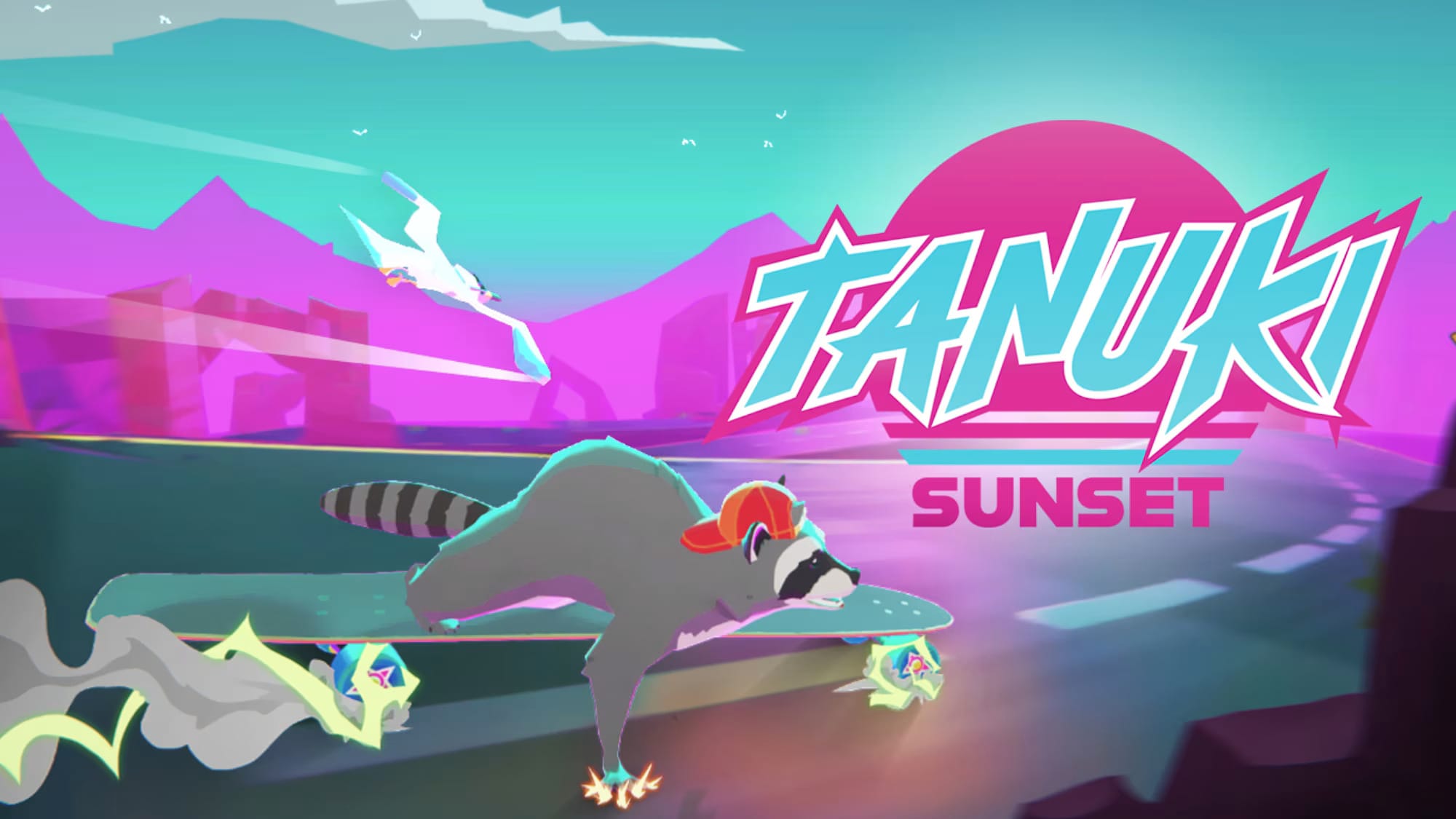 Nintendo Switch Welcomes Tanuki Sunset: A Journey of Longboarding Raccoons